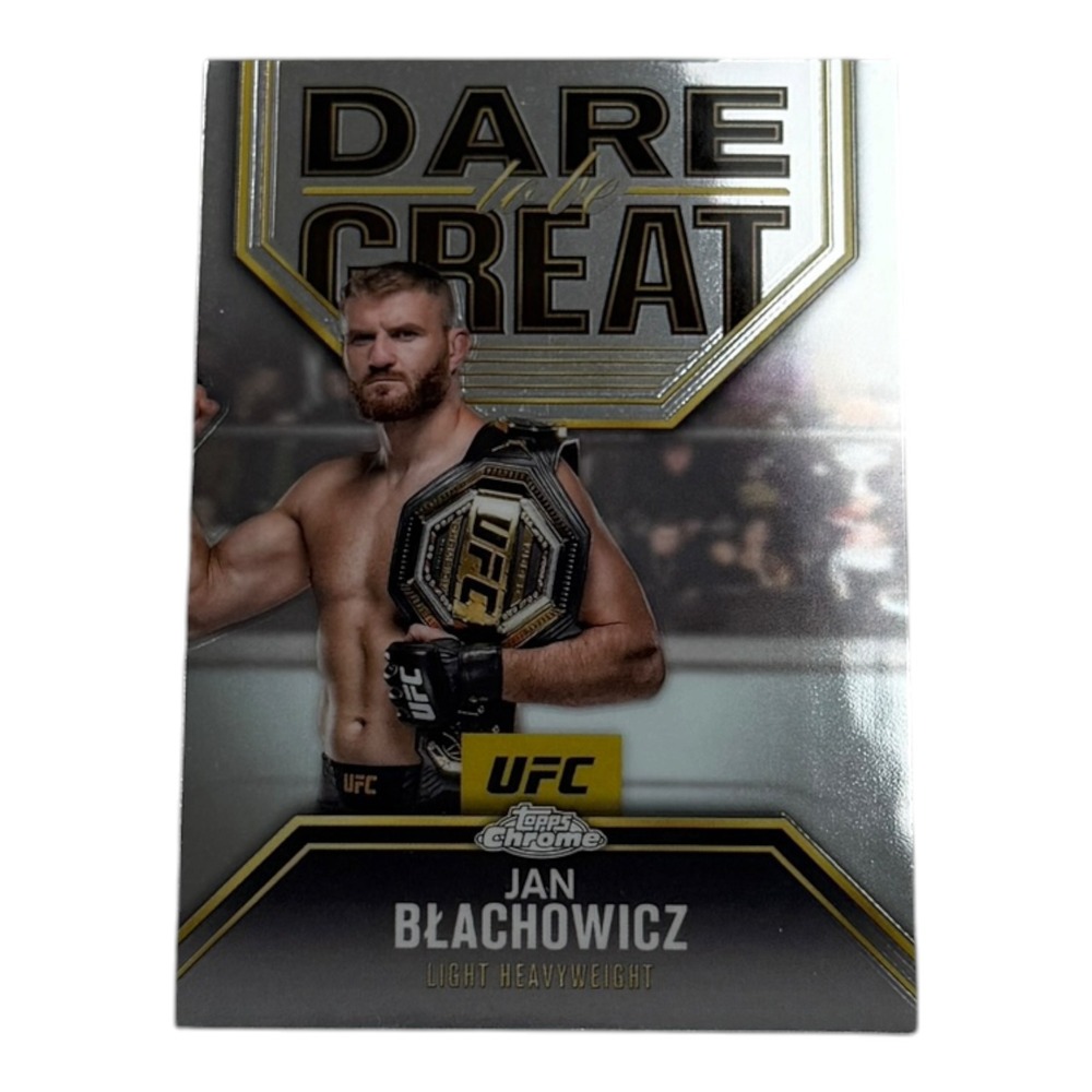 2024 Topps Chrome UFC Jan Blachowicz Dare to be Great Insert DBG-7 MMA Card